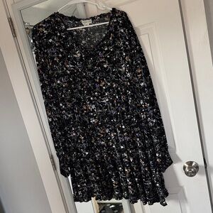 Chic Soul Black Floral Dress